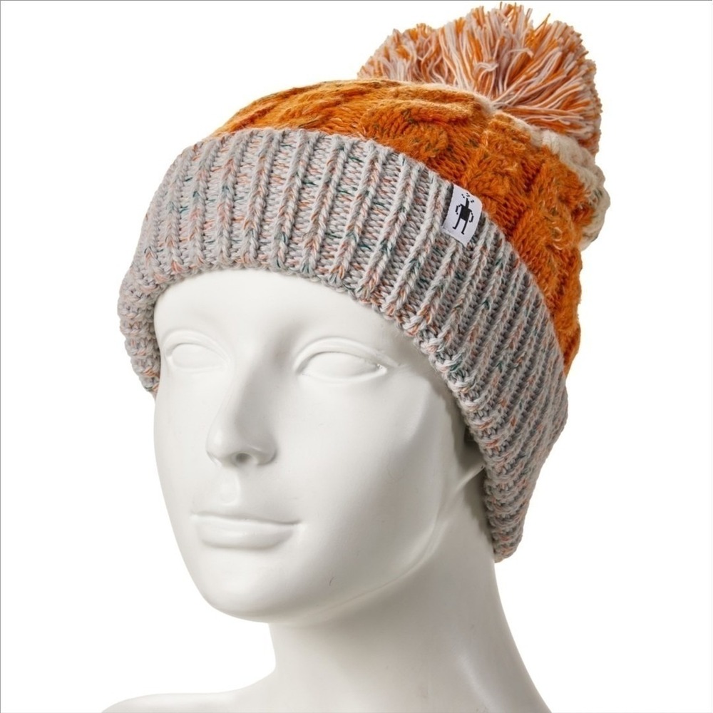 SmartWool Women Isto Retro Beanie Wool Blend Marmalade NWT